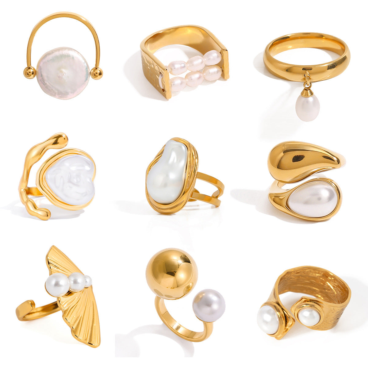 Pearl Statement Ring Collection