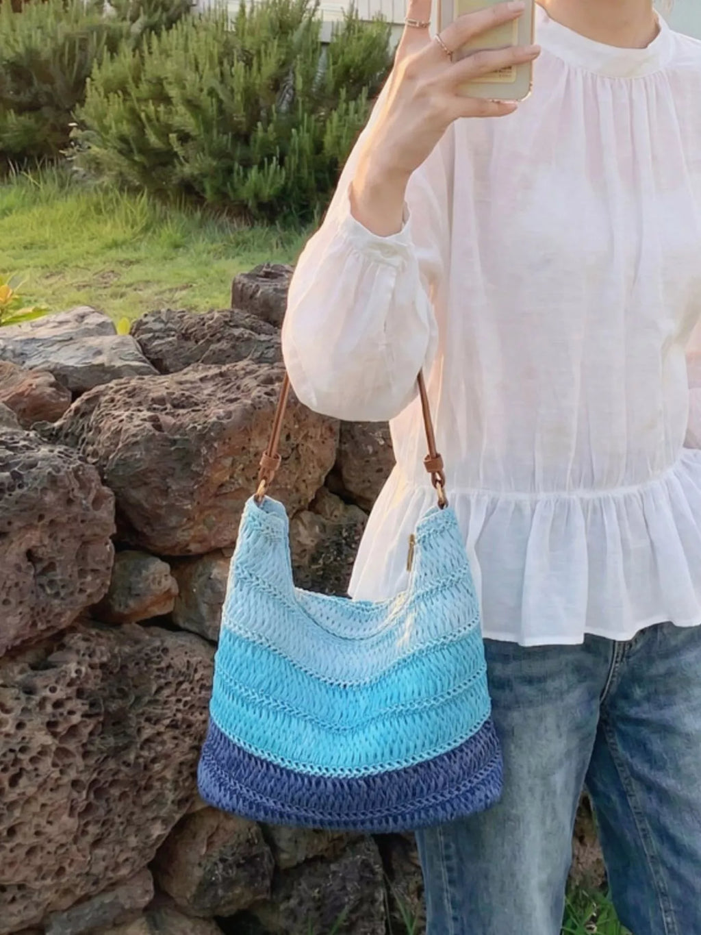 Straw Woven Shoulder Bag