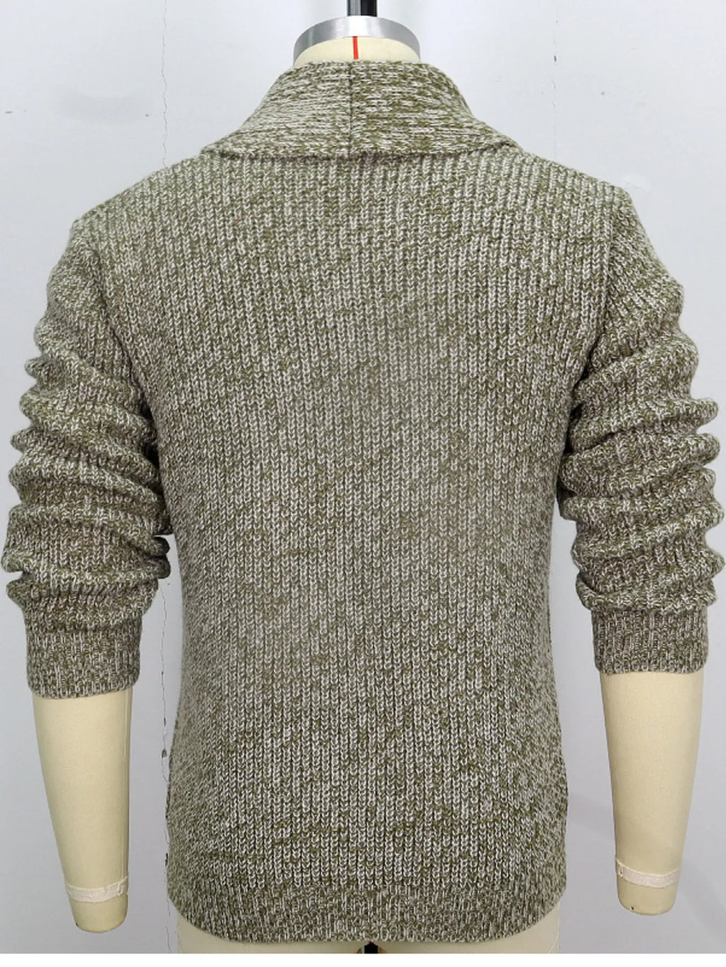 Men's Plus Size Button Up Long Sleeve Cardigan