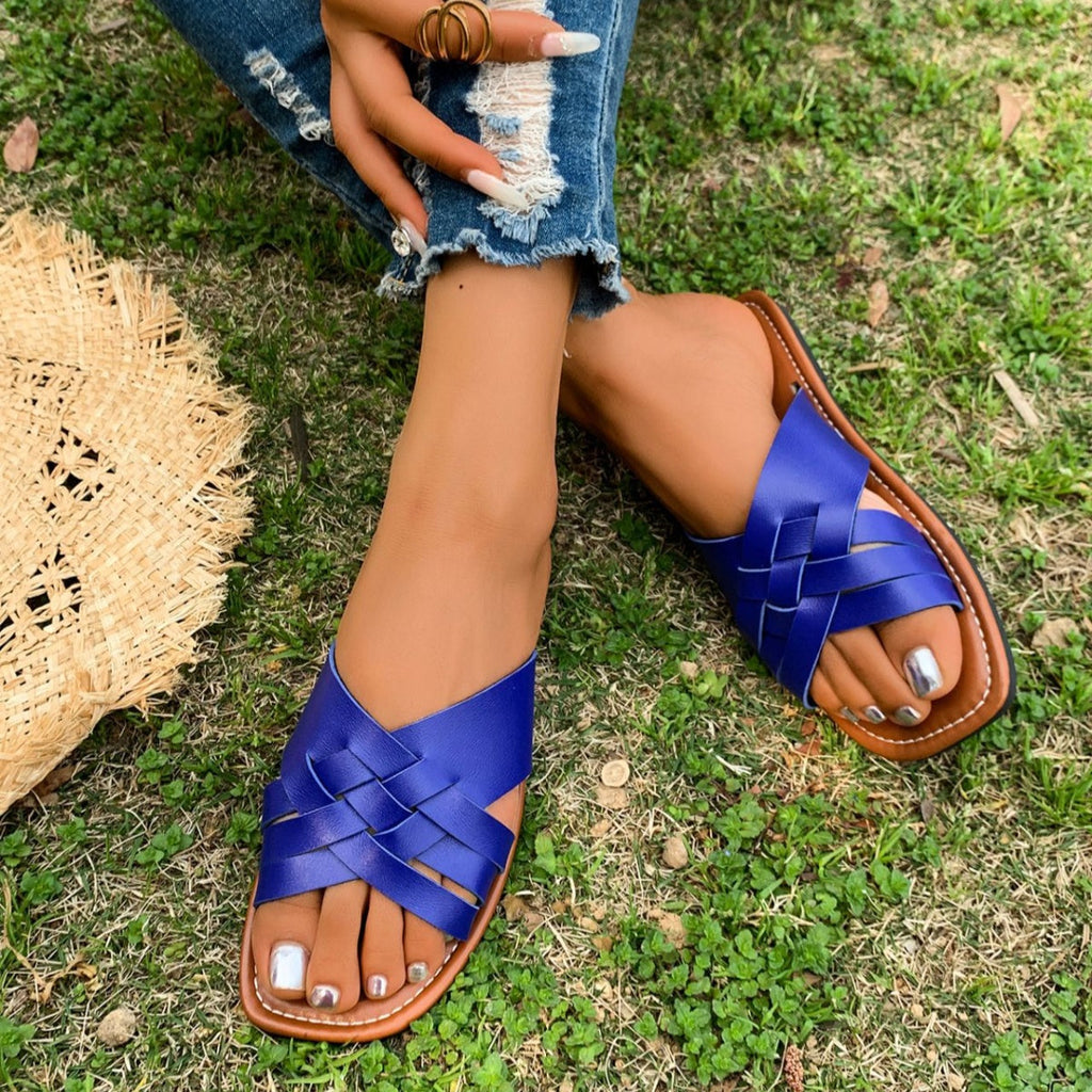 Woven Open Toe Sandals
