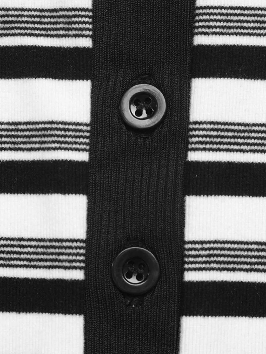 Striped Polo Collar Midi Dress