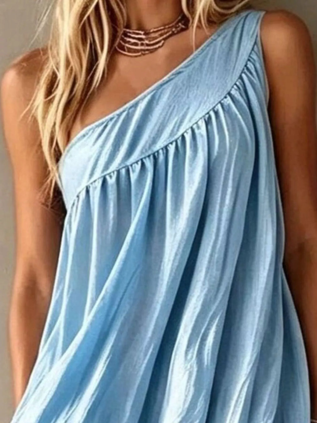 Full Size One-Shoulder Maxi Dress Plus Size