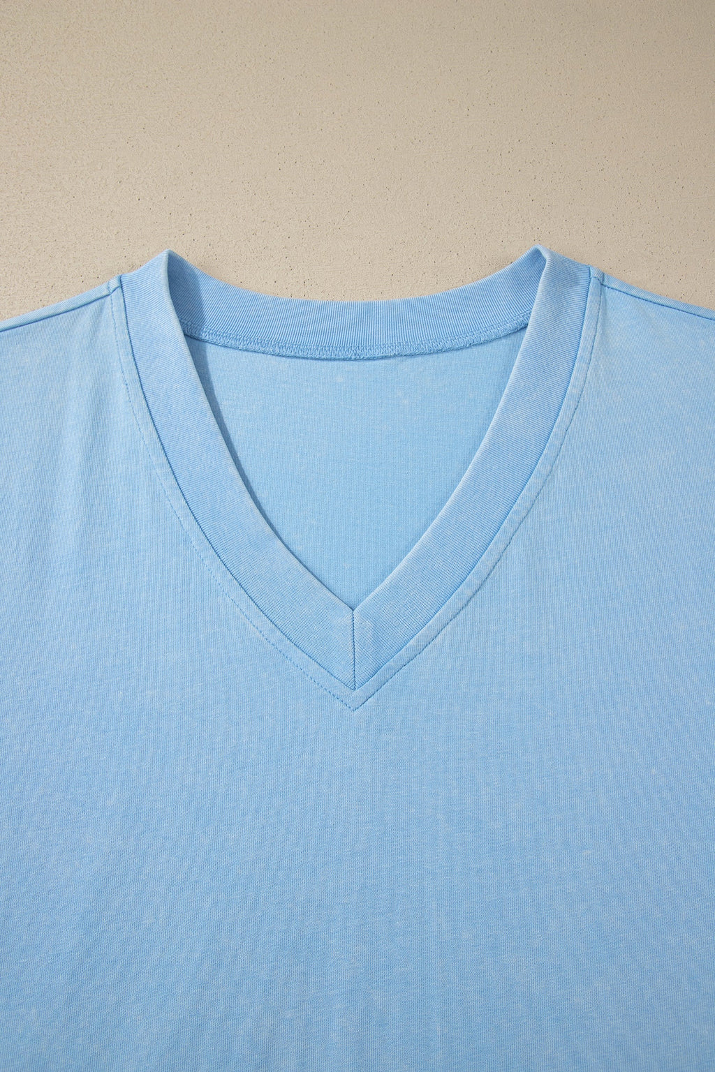 Beau Blue Mineral Wash V Neck Tee Matching Skort Set