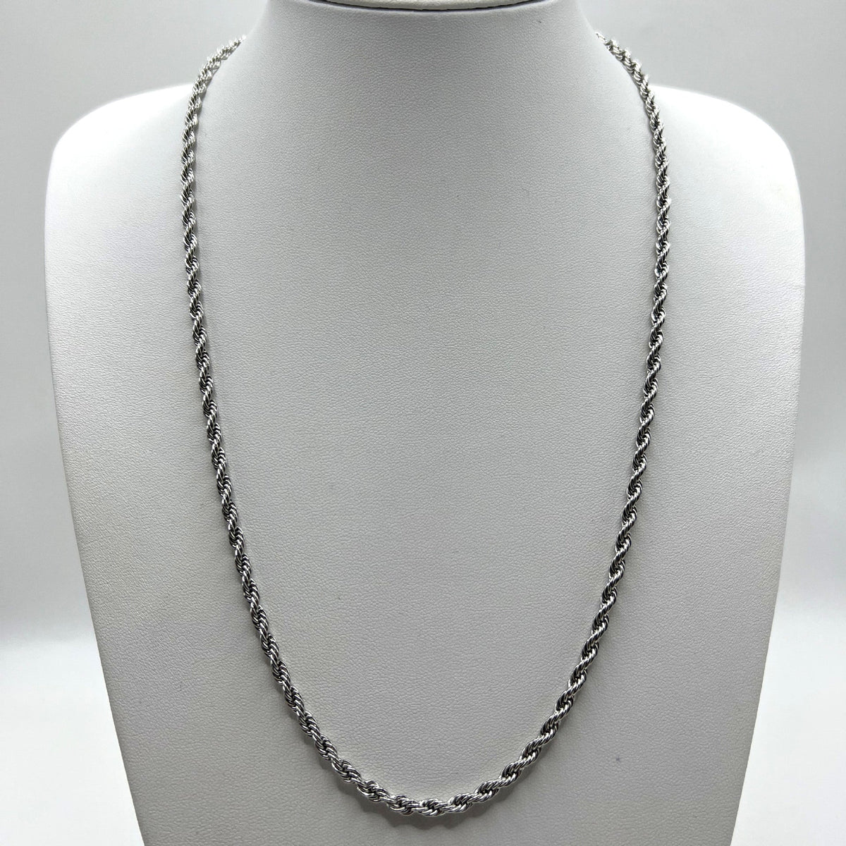 Stainless Steel Fried Dough Twists Necklace Fried Dough Twists Chain