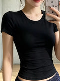 Slim-Fit Crew Neck Basic T-Shirt