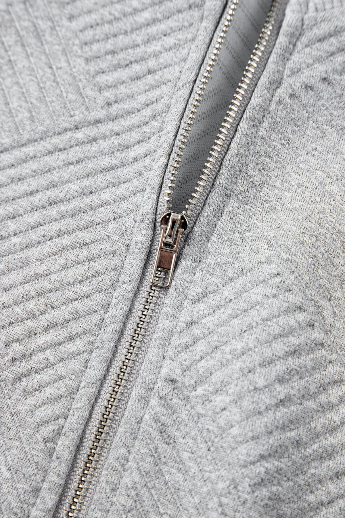 Textured Half-Zip Long Sleeve Sweatshirt
