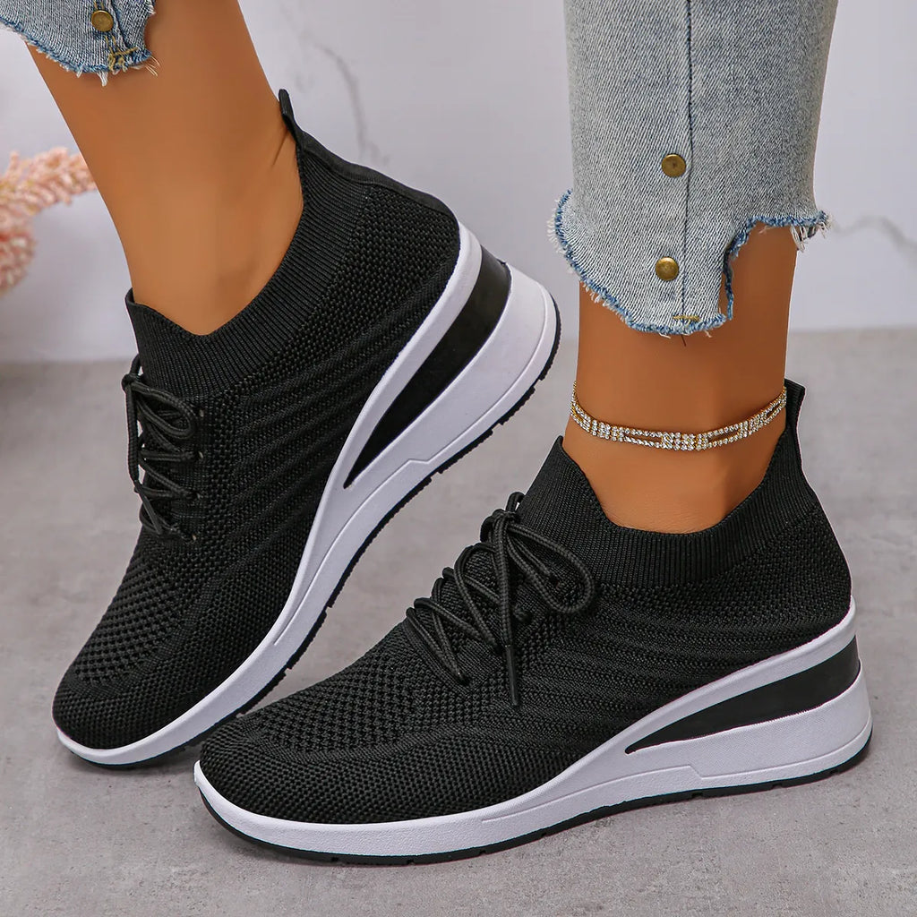 Lace Up Wedge Athletic