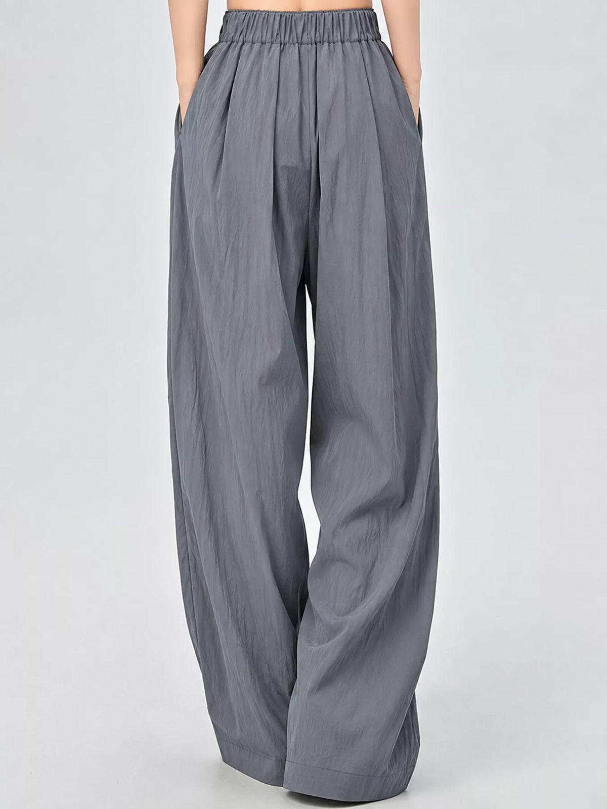 High-Waisted Loose Fit Wide-Leg Casual Pants
