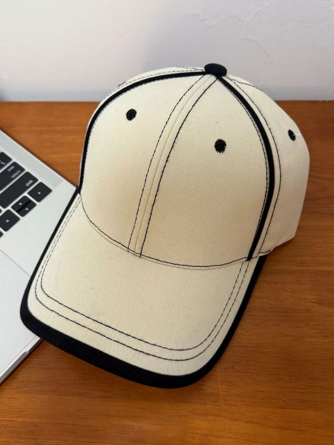 Contrast Stitch Baseball Cap