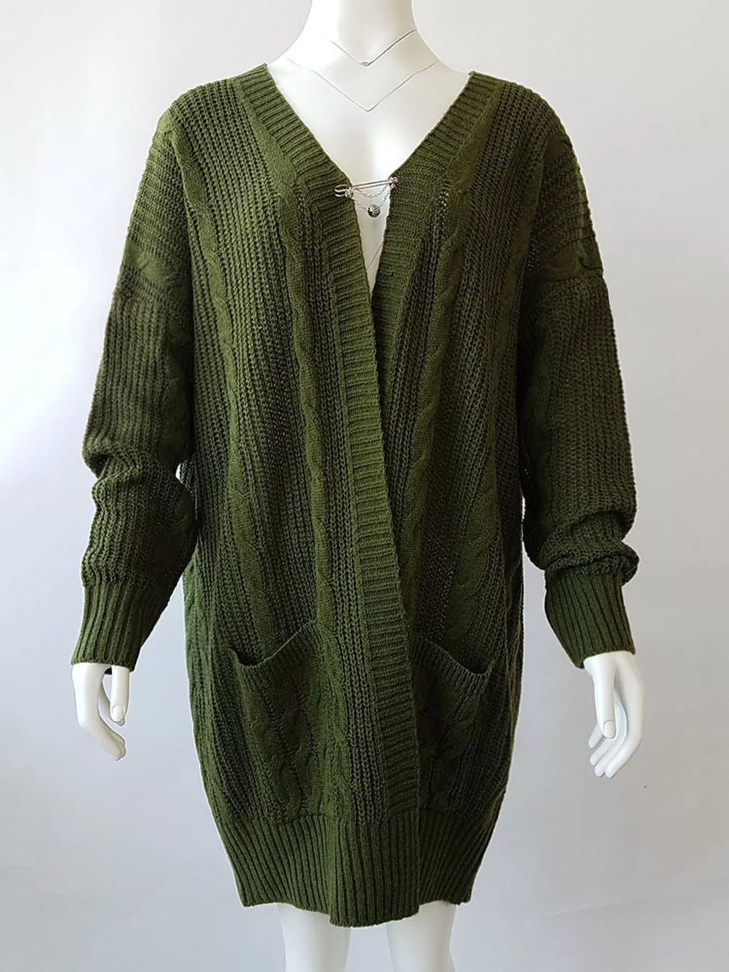 Chunky Knit Open Front Cardigan