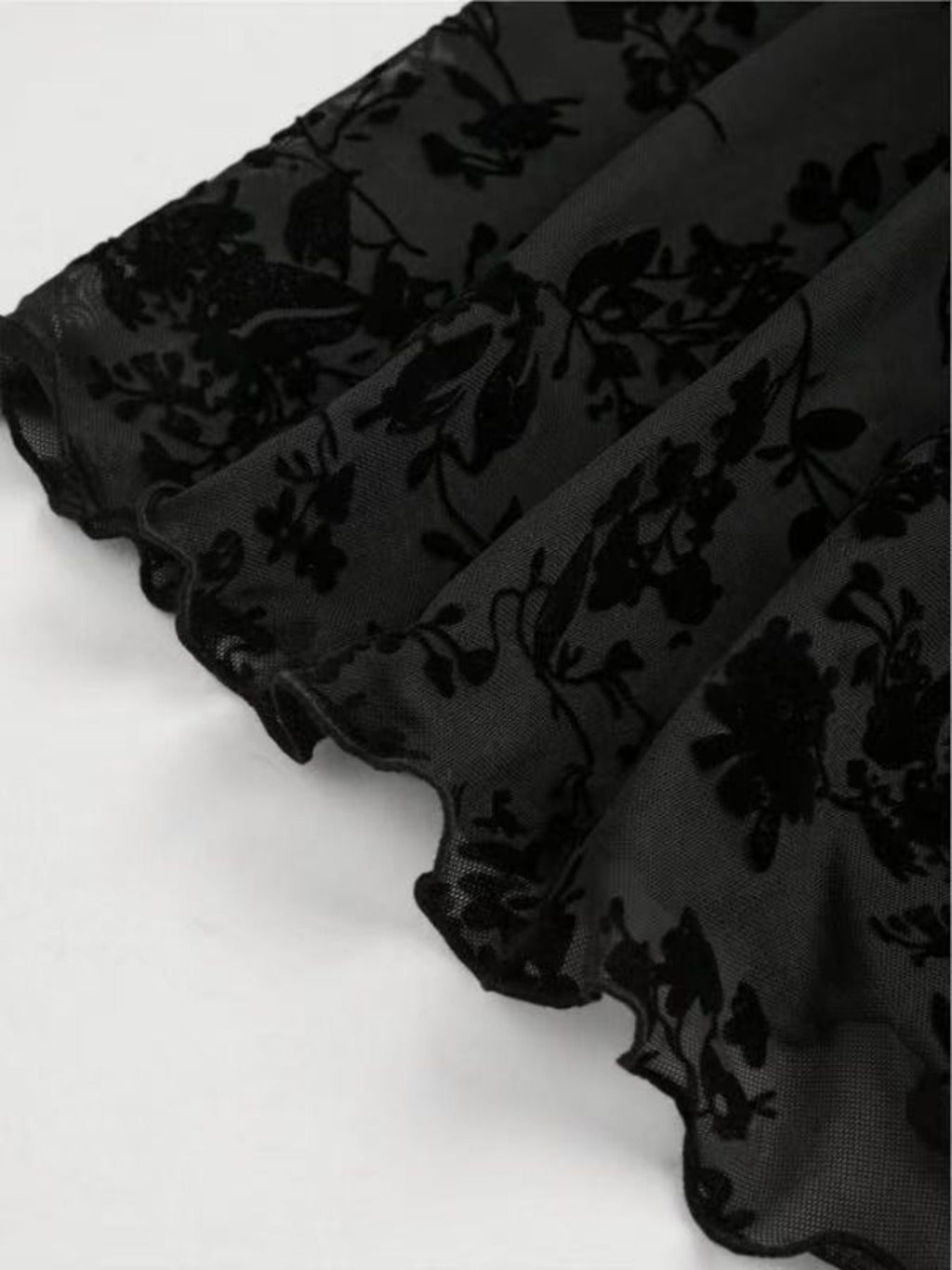 Sweetheart Neck Flared Sleeve Mini Dress