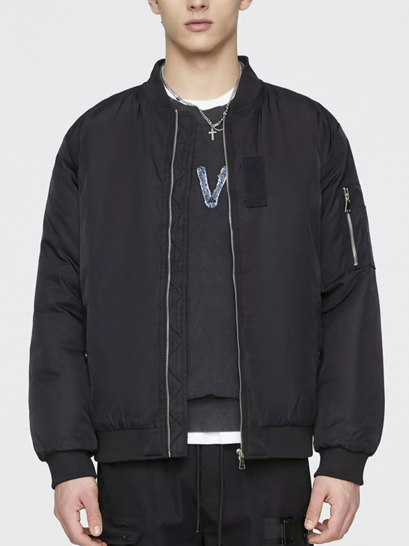 Men's Plus Size Lightweight Bomber Jacket