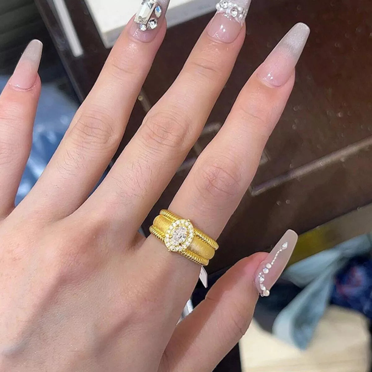 18K Gold-Plated 925 Sterling Silver Ring