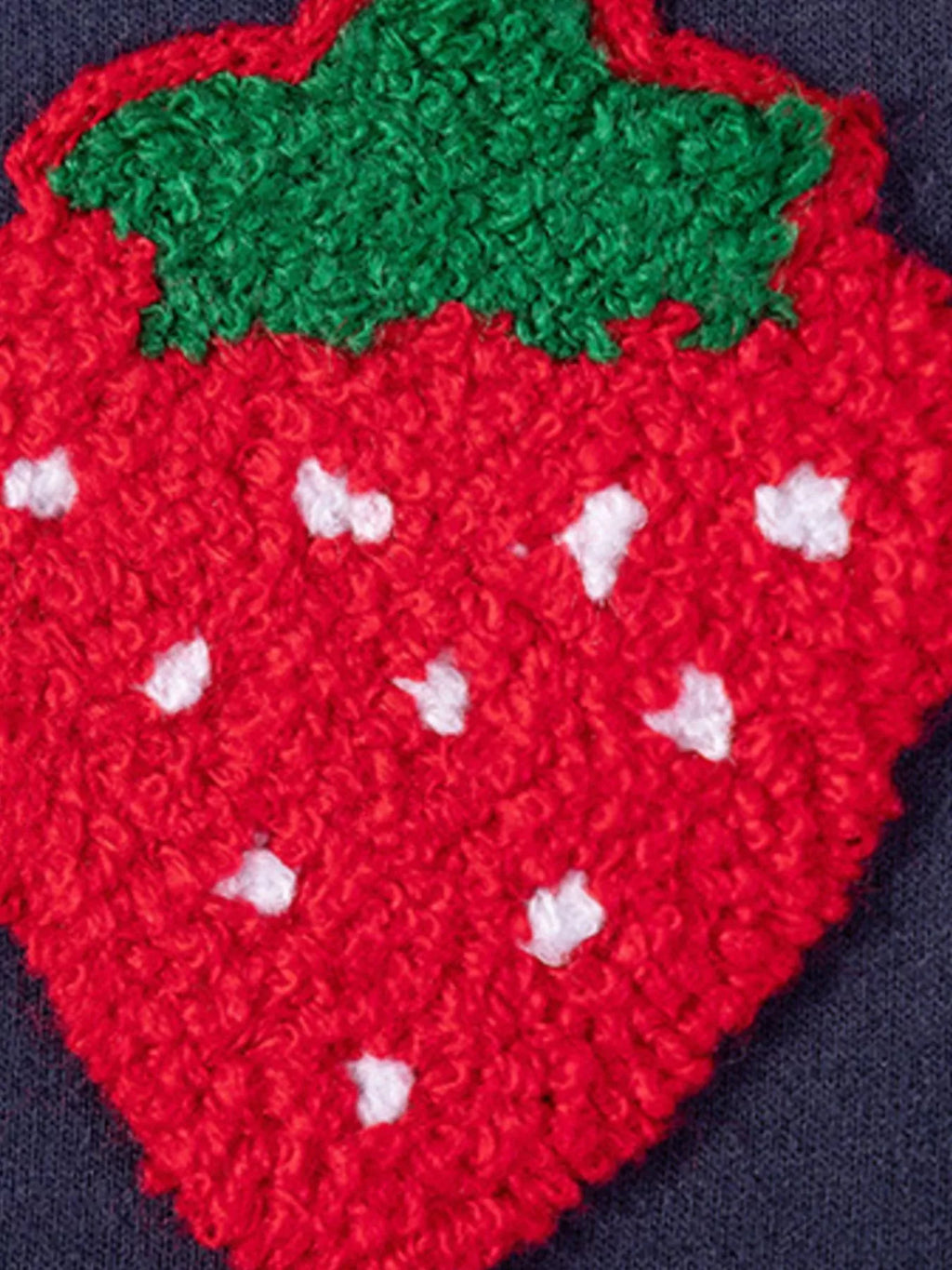 Children's Strawberry Long-Sleeve Casual Dress