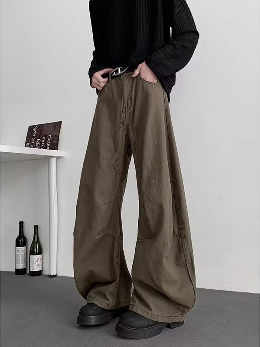 Men's Wide Leg Casual Pants