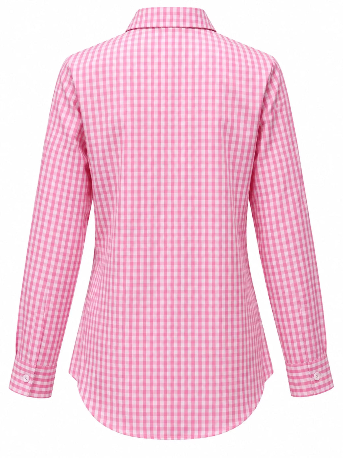 Plus Size Plaid Button-Down Long Sleeve Shirt