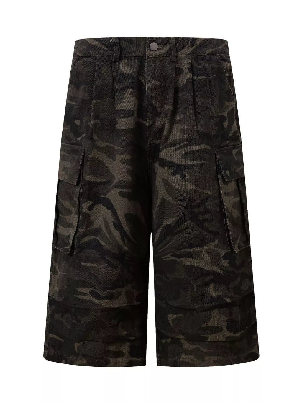 Men's Camouflage Wide-Leg Cargo Capris