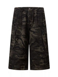 Men's Camouflage Wide-Leg Cargo Capris