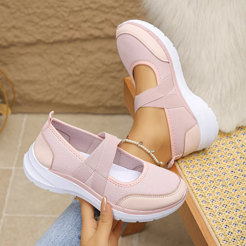 Comfortable Slip-Ons with Elastic Straps