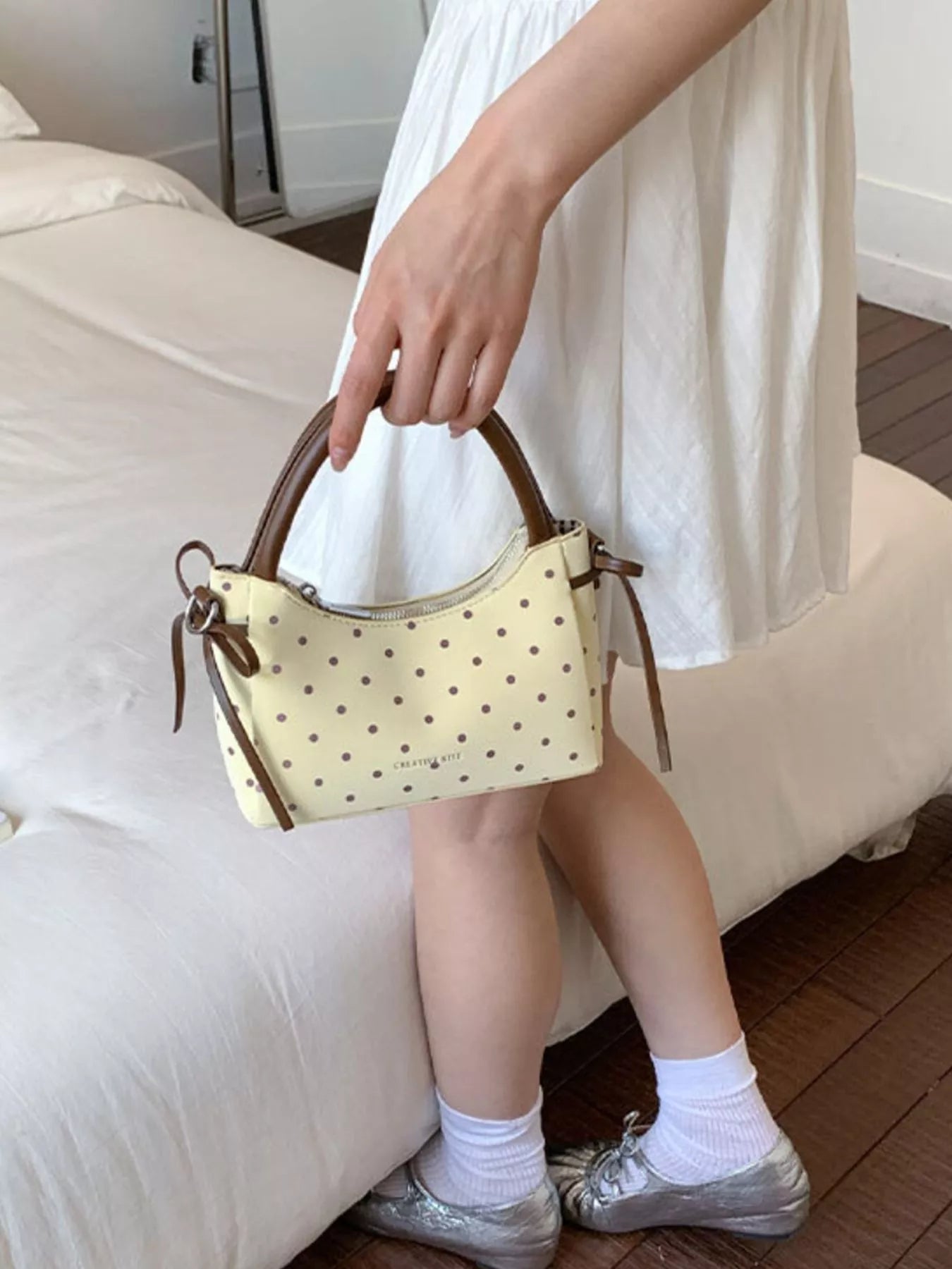 Polka Dot Mini Crossbody Bag
