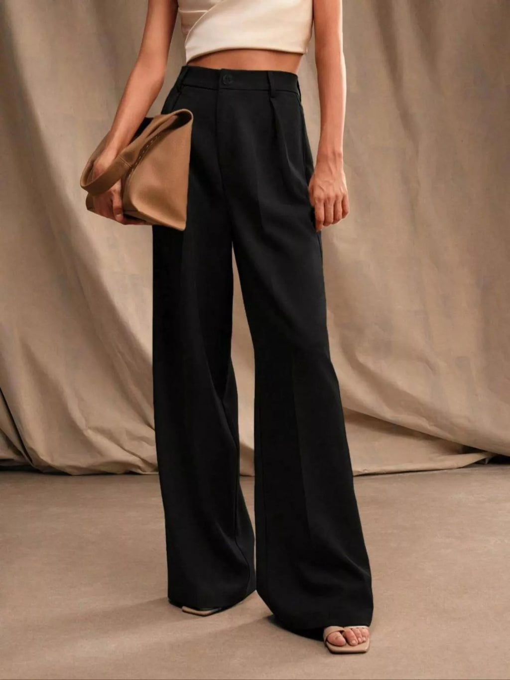 High-Waisted Wide-Leg Pants