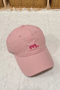 Casual Cotton Baseball Cap with Embroidered Detail