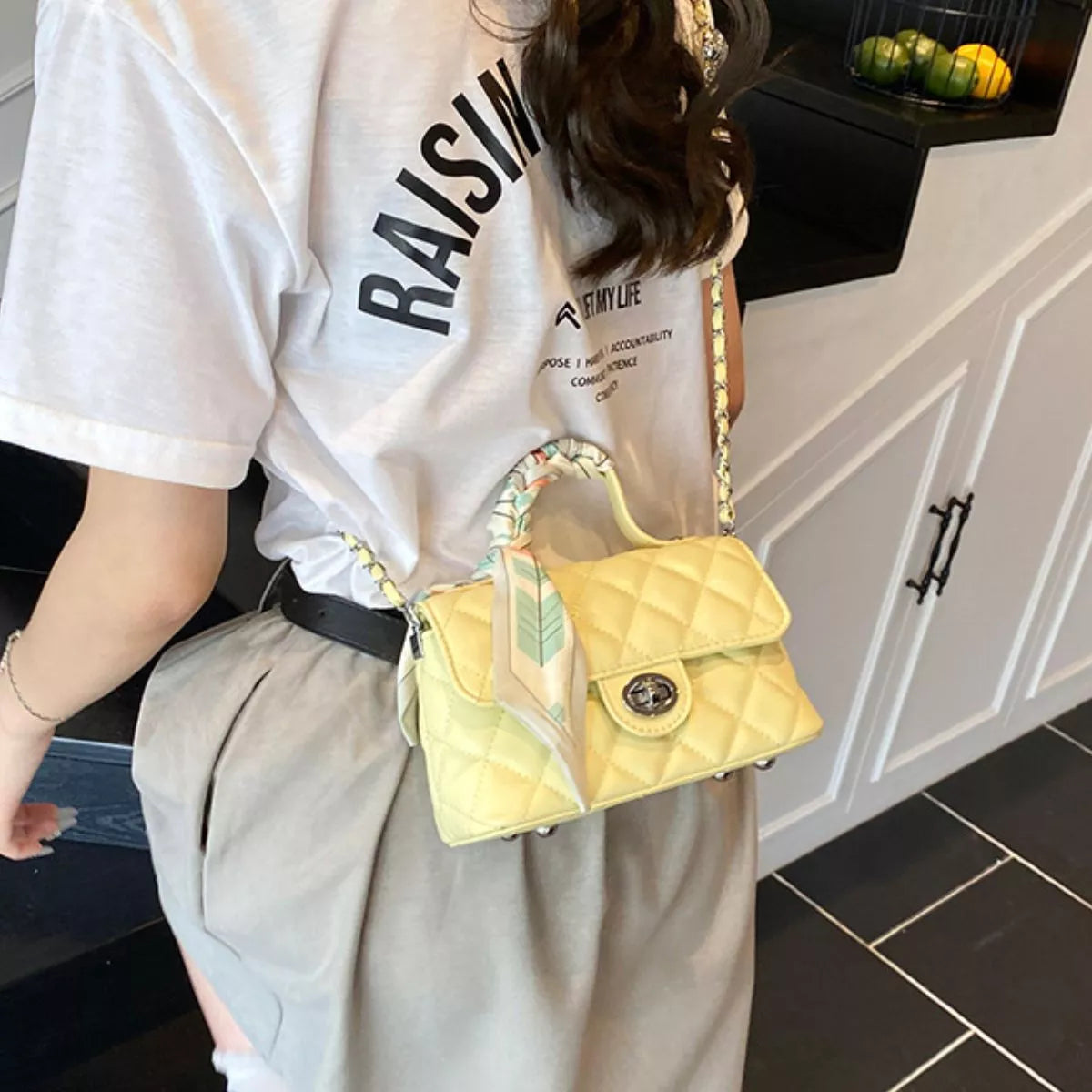 Quilted Flap Crossbody Bag