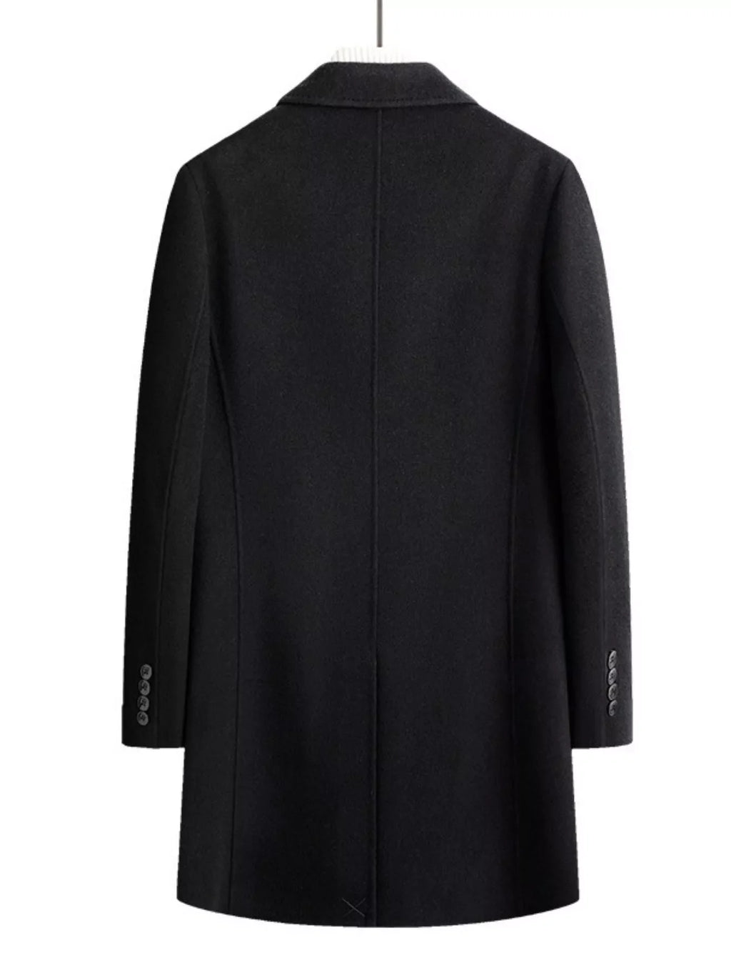 Men's Plus Size Classic Wool Blend Overcoat