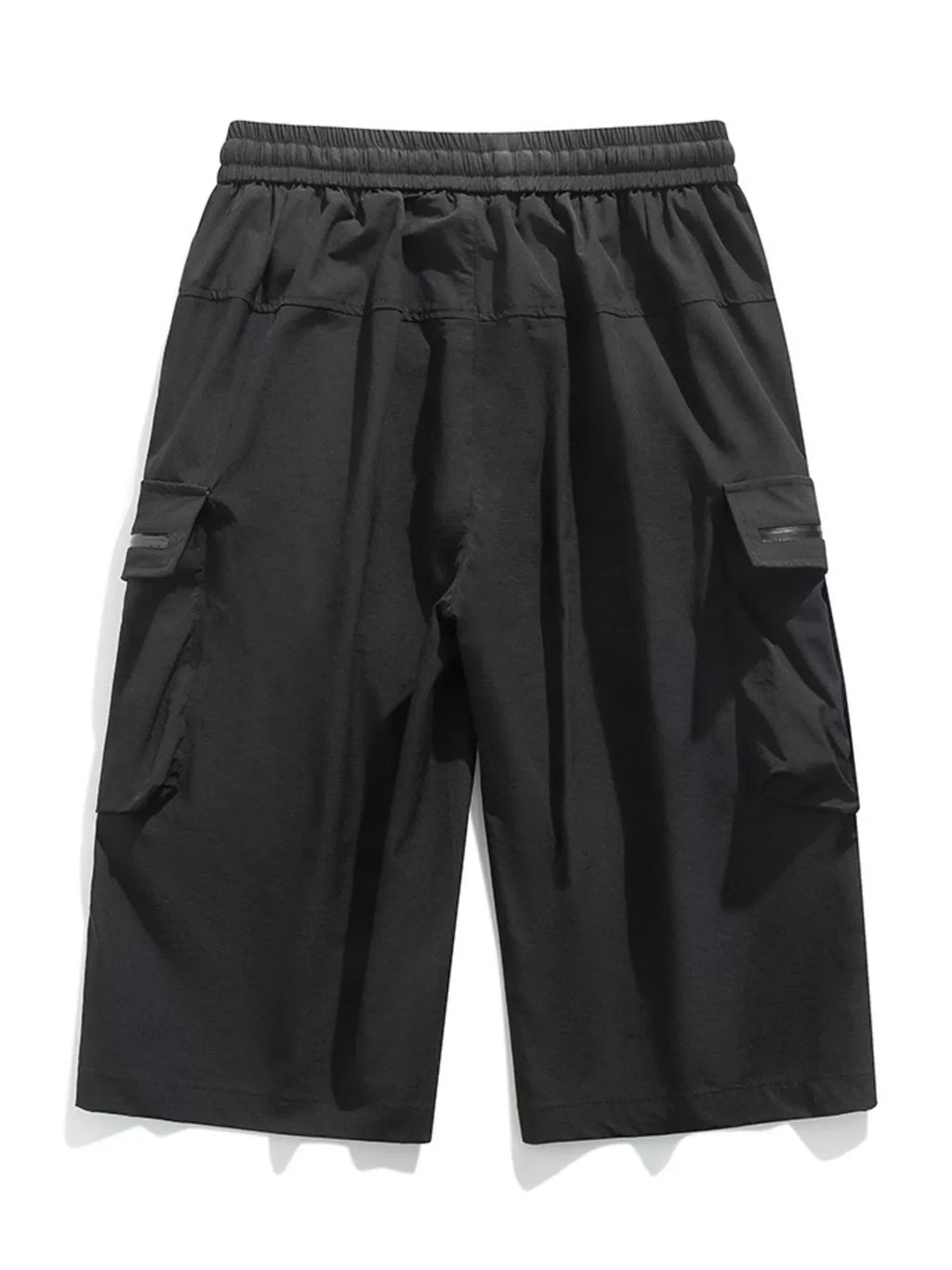 Men's Plus Size Casual Cargo Shorts with Zipper Pockets