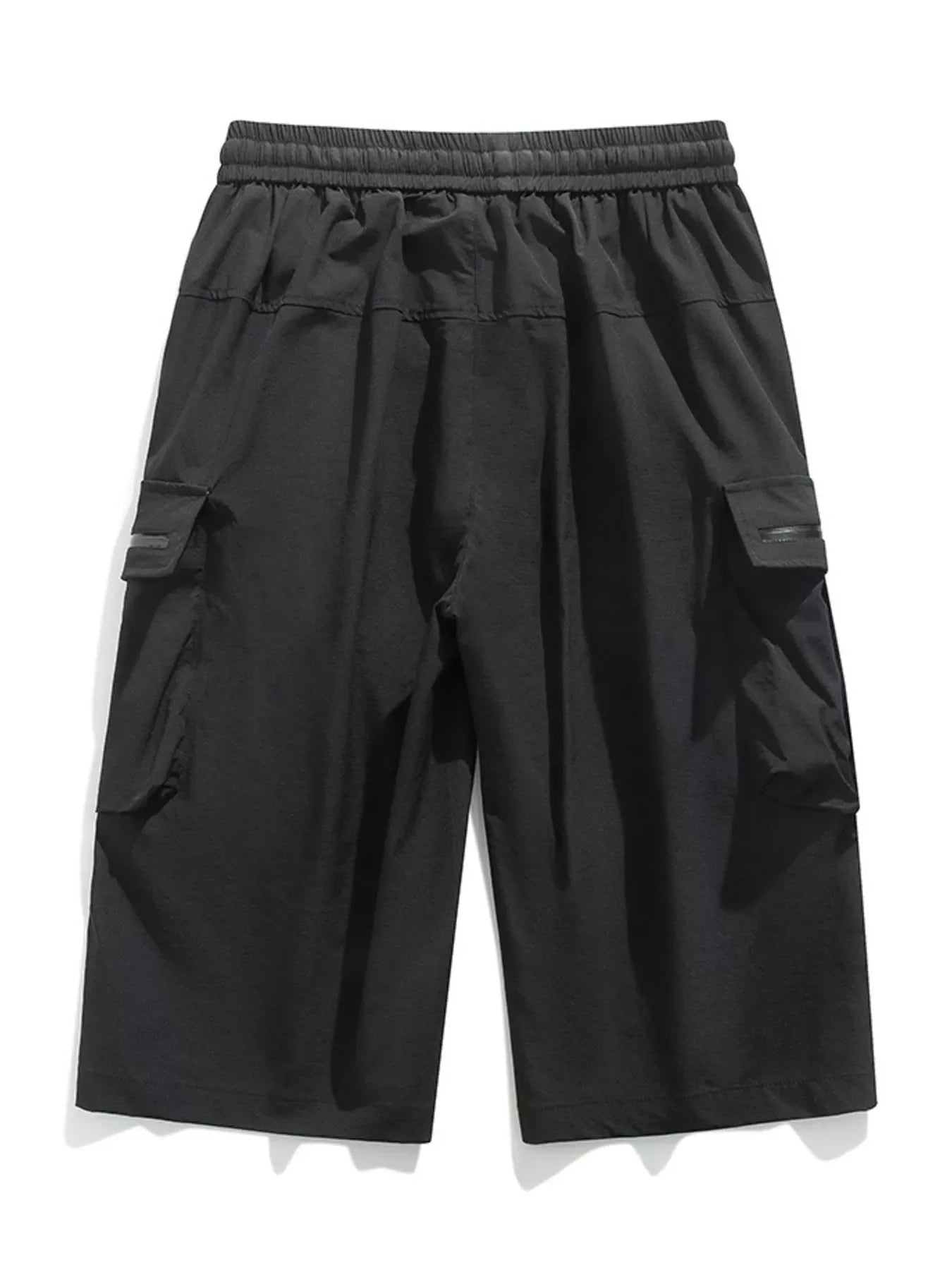 Men's Plus Size Casual Cargo Shorts with Zipper Pockets