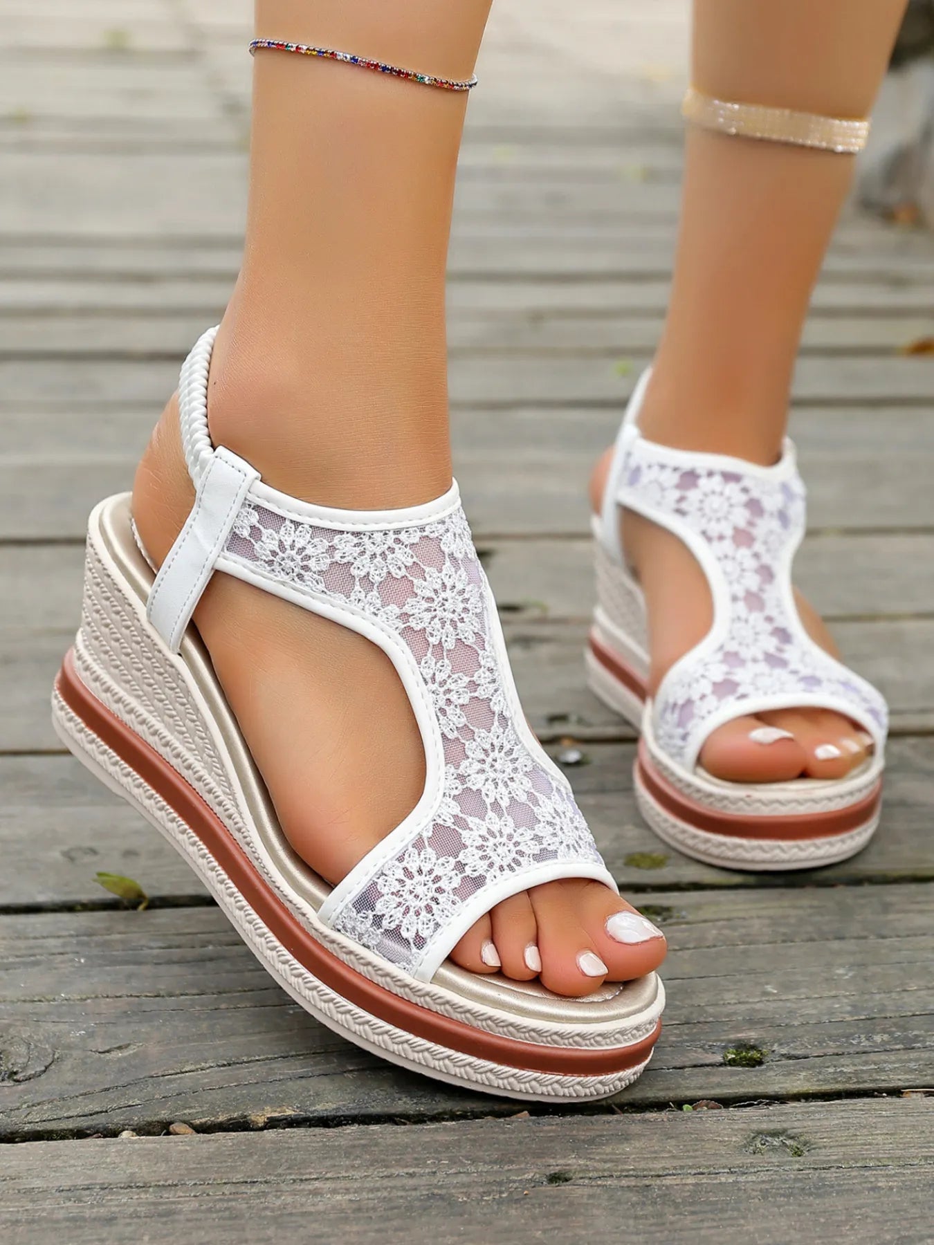 Platform Wedge Open Toe Sandals