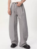 Men's Wide-Leg Pleated Pants