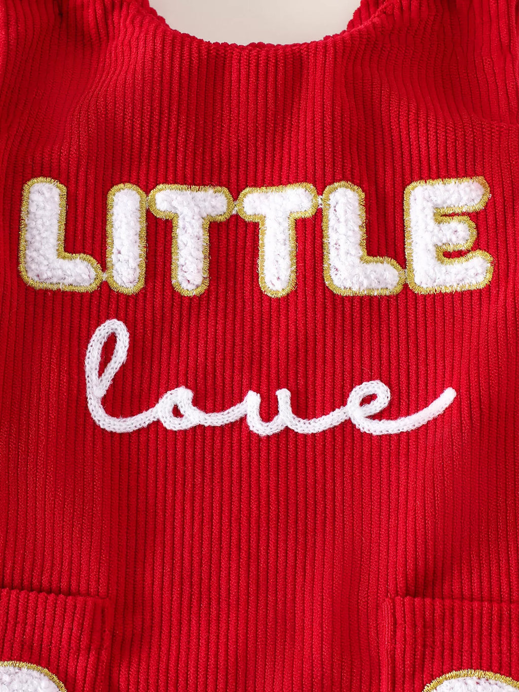 Children's Heart Print Bodysuit and Dress Outfit Set with Headband