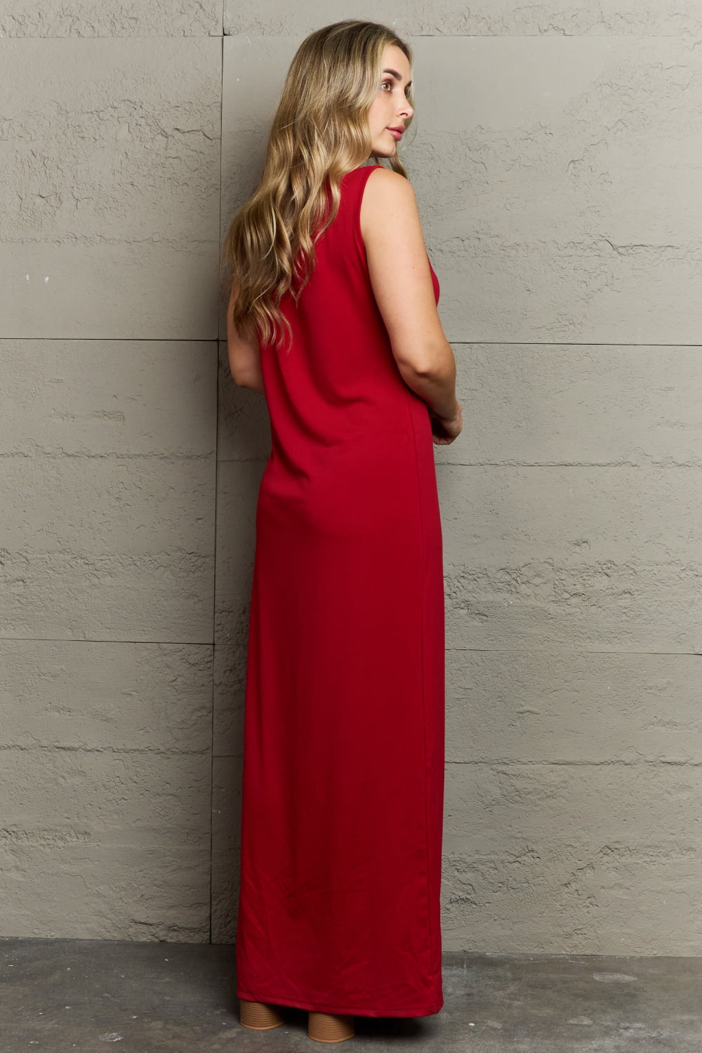 Scoop Neck Maxi Tank Dress