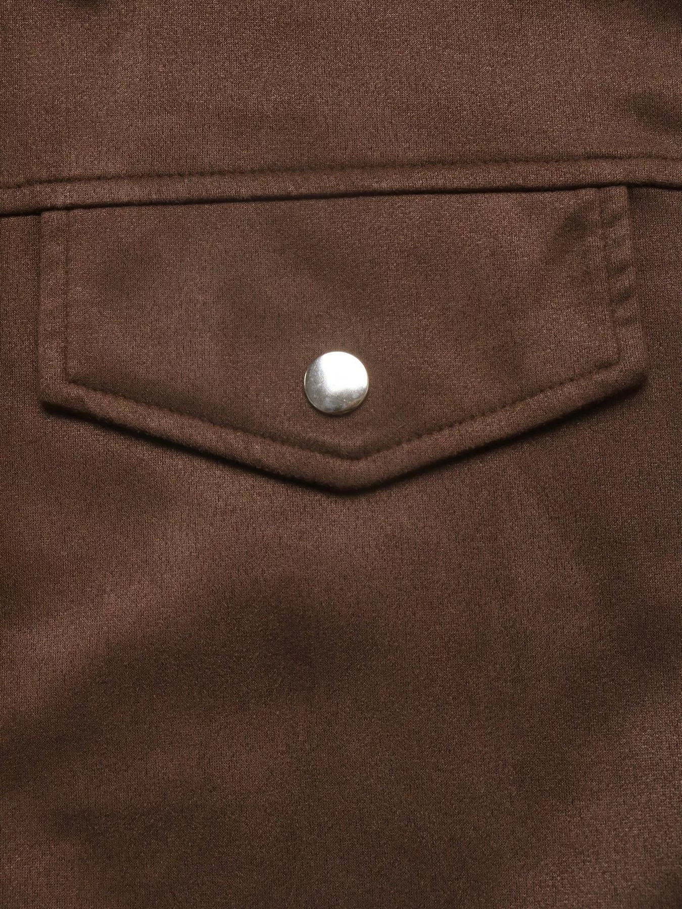 Corduroy Collar Zip-Up Jacket