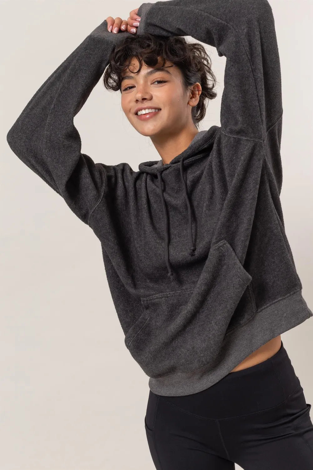 Long Sleeve Hoodie with Kangaroo Pocket