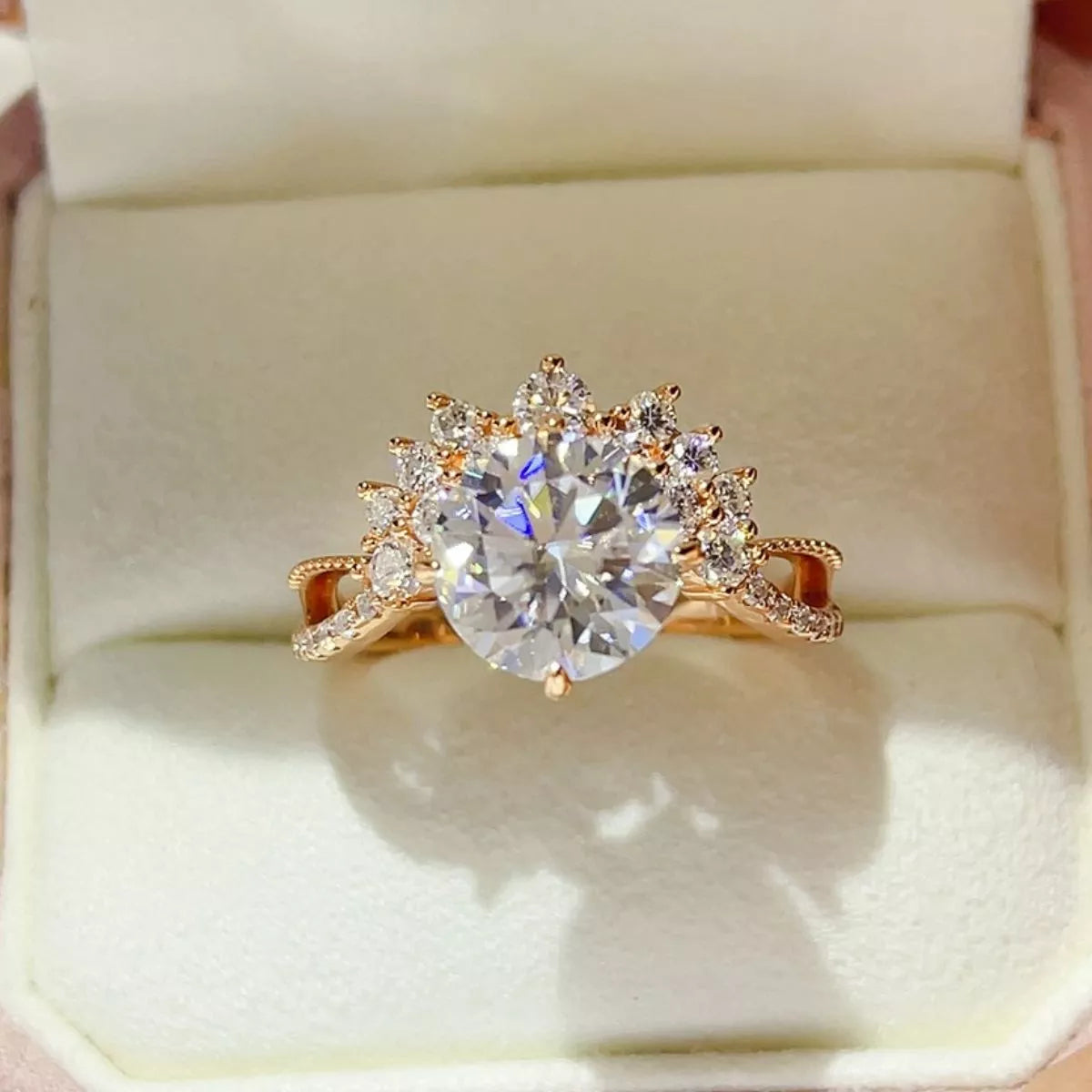 3 Carat 925 Sterling Silver Moissanite Ring