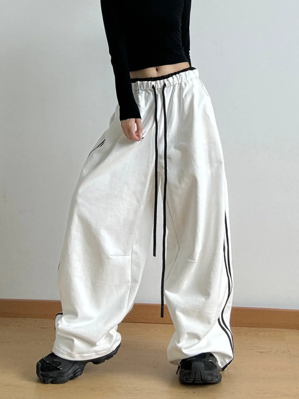 Wide Leg Drawstring Pants