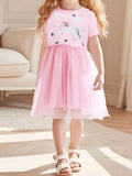 Children's Unicorn Short Sleeve Tulle Dress