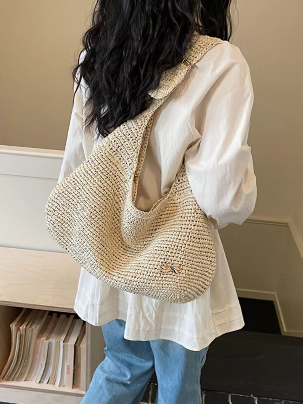 Woven Casual Beach Shoulder Bag