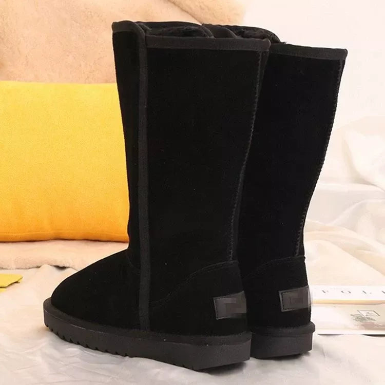 Knee-High Boots with Zipper