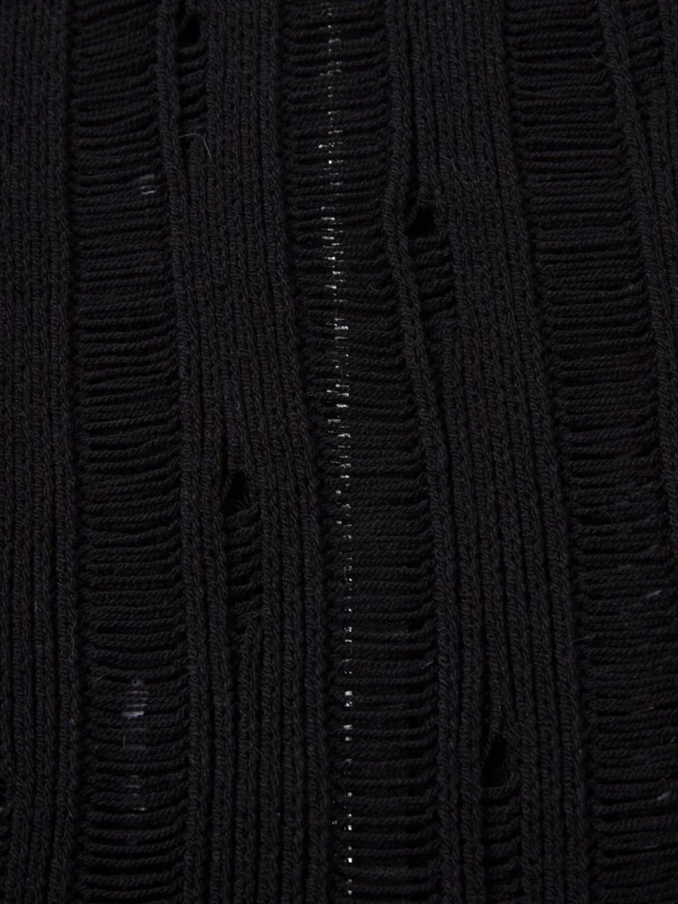 Men's Zip Up Openwork Cardigan