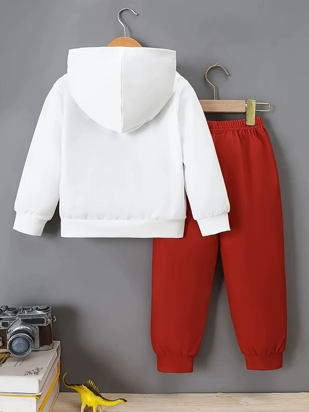 Children's Dinosaur Graphic Hoodie and Pants Set