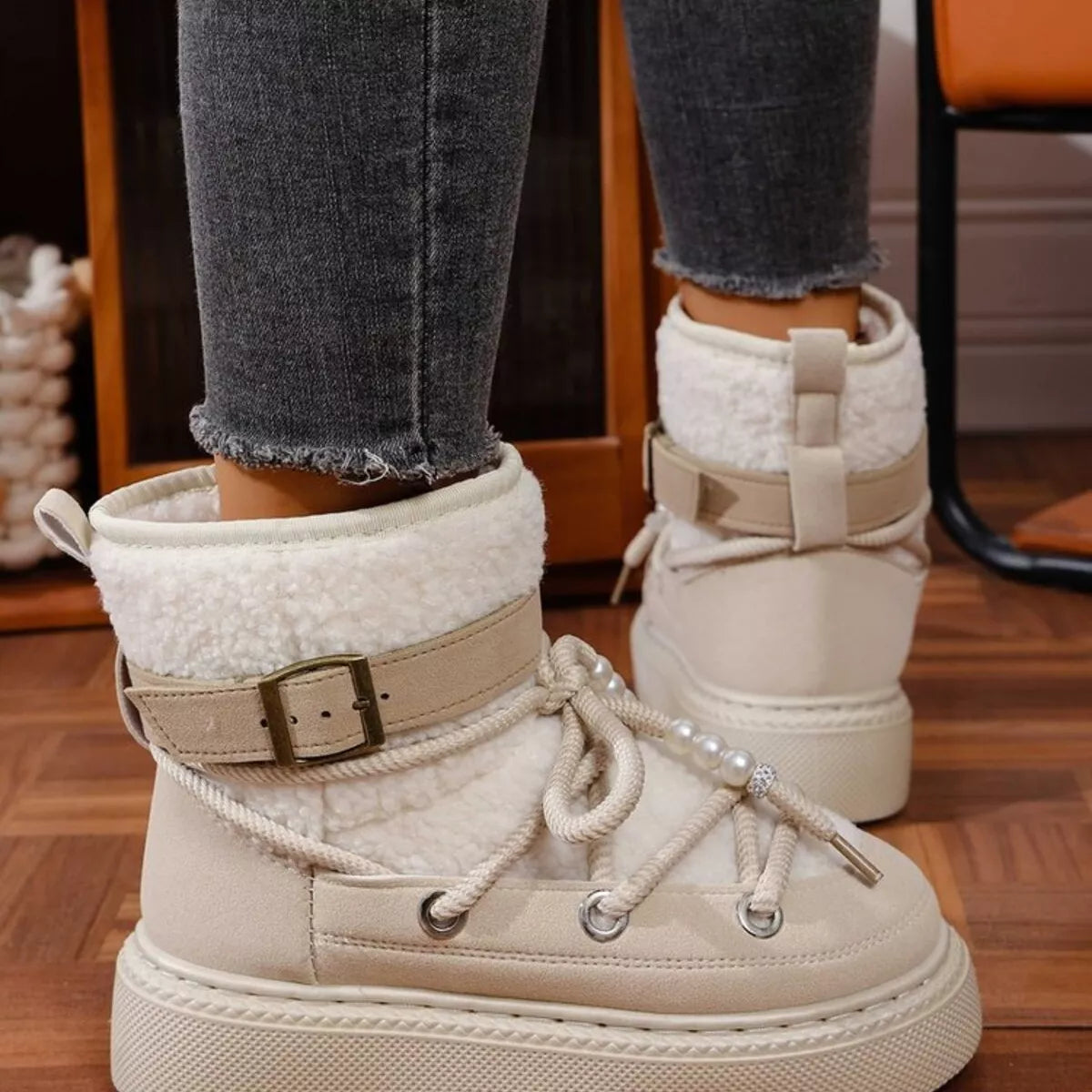 Lace Up Platform Boots
