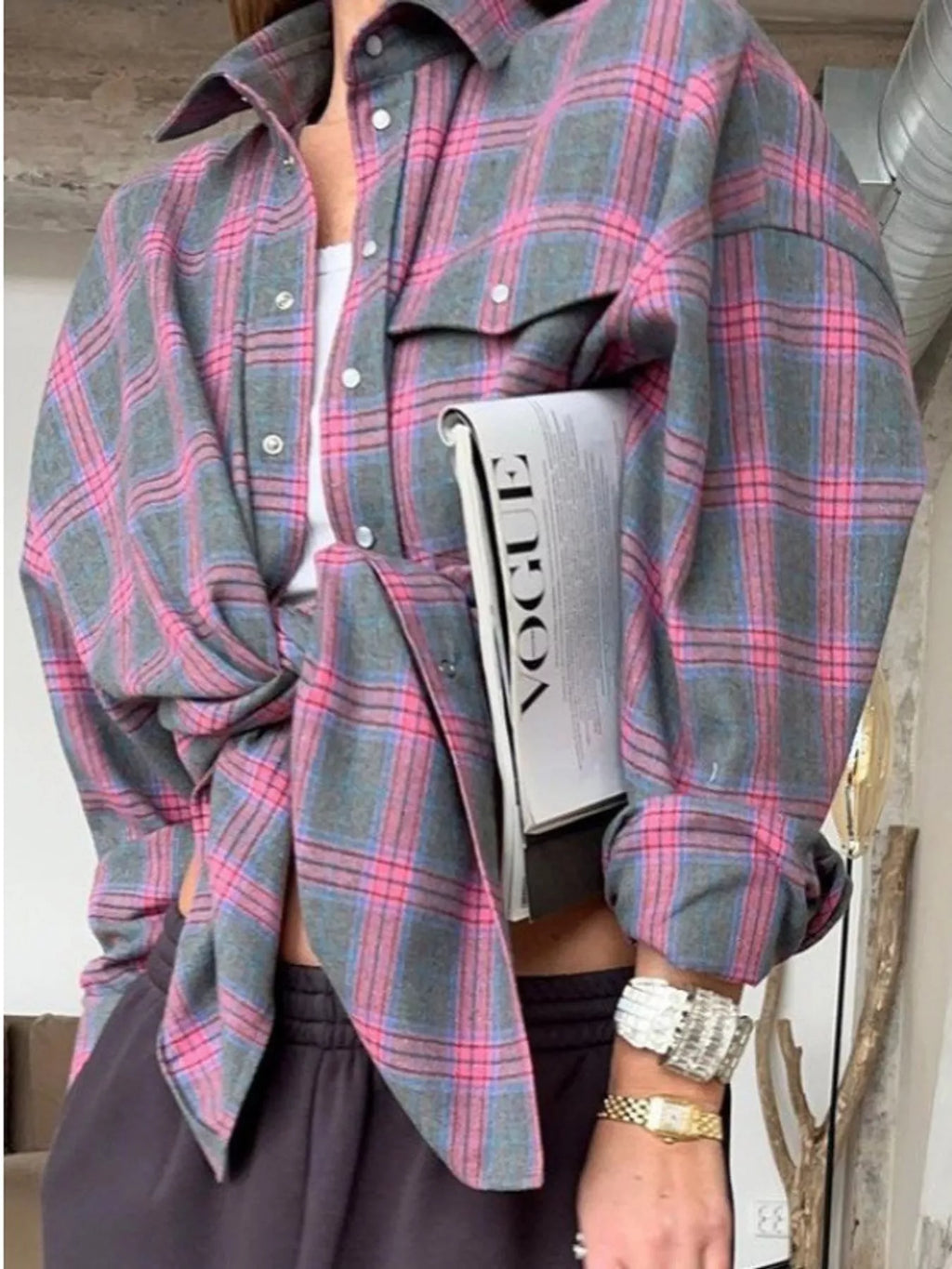 Plaid Button Up Shirt