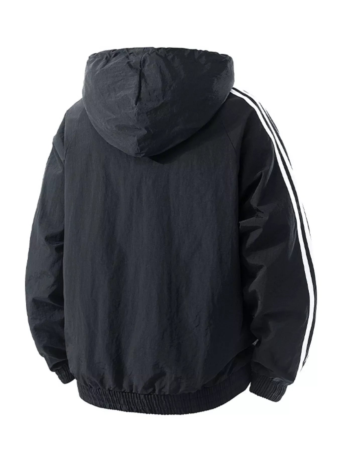 Men's Plus Size Casual Hooded Windbreaker Jacket