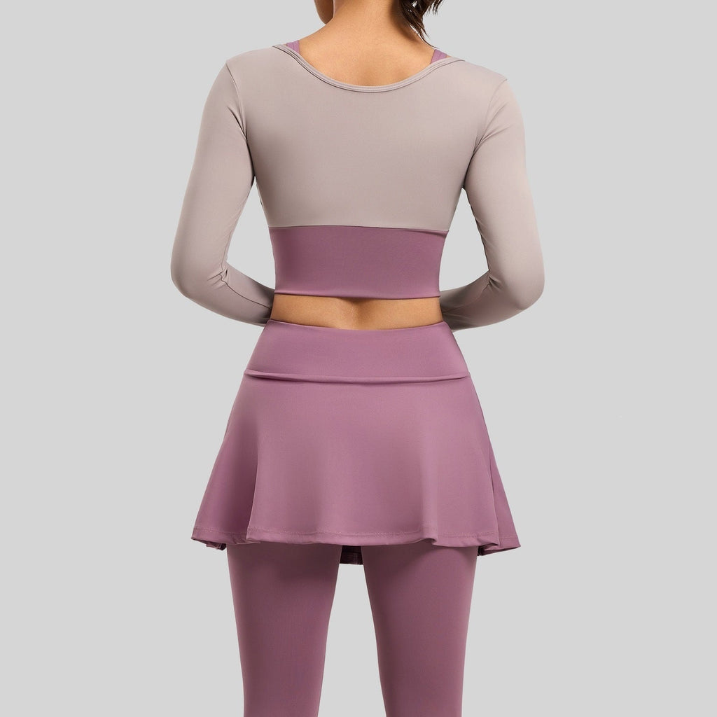 Fake Two-piece Anti-exposure Yoga Set For Running