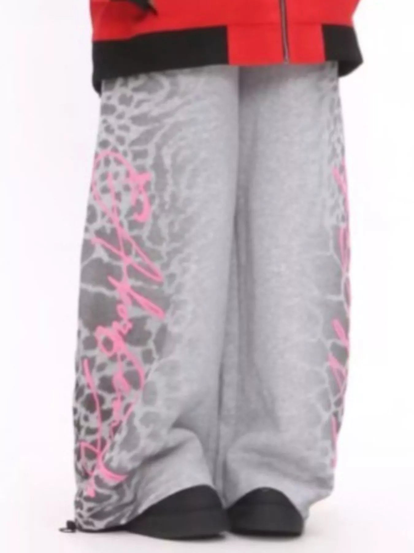 Men's Leopard Print Wide Leg Sweatpants