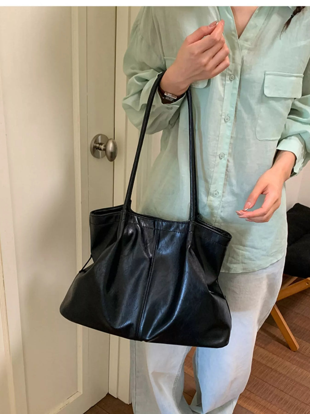 PU Leather Shoulder Bag