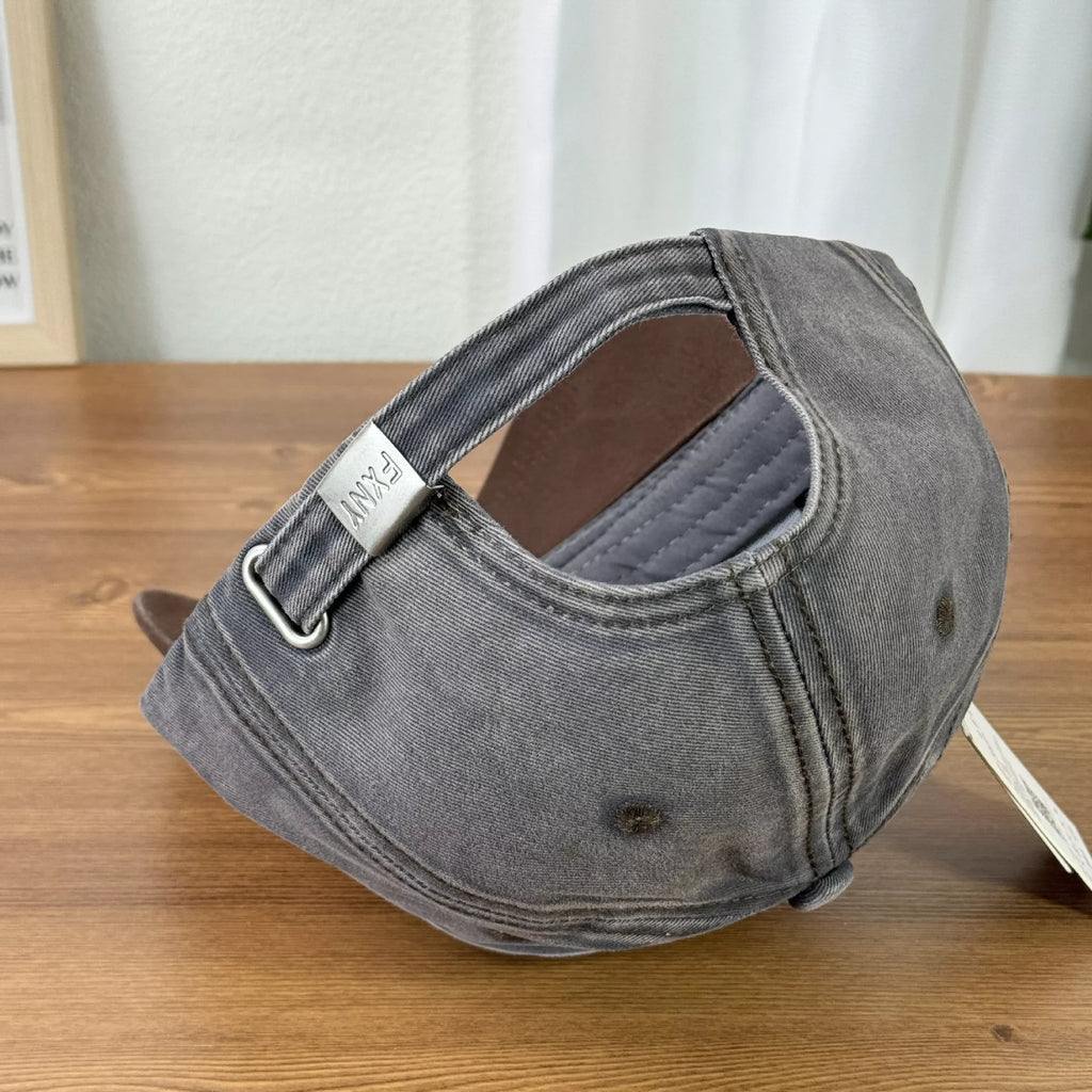 Distressed Causal Baseball Cap